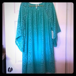 Lace bell sleeve dress